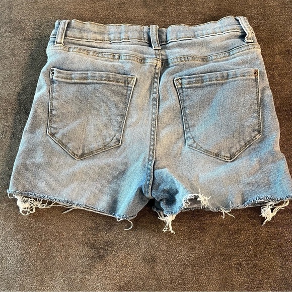 Kensie Blue Denim Stretch High Waist Cutoffs 6/28 - Picture 2 of 10
